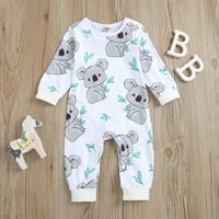 Aaiyomet baby Boys Girls Bodysuit ROMper Crtani odjeća ostavlja slatke dječake Romper & Toucsuit