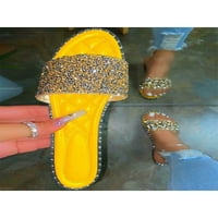 Lady's non klizne rhinestones slajds Doma lagane ledene klizne sandale za žene ljeto ugodno na papuče