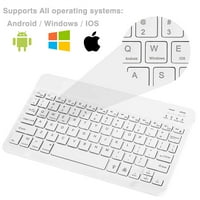 U lagana tastatura i miš sa pozadinom RGB svjetlo, višestruko tanka punjiva tastatura Bluetooth 5. i