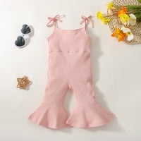 Rovga Kids Girls Girls Toddler BodySuits bez rukava bez rukava ROMPER SUSKENDERS Kombinezonska odjeća