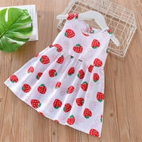 Vivianyo HD odjeća za djevojčice Ljeto TODDLER Baby Girls haljina bez rukava Dress Dress Odjeća za djecu