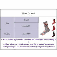 Božićne čarape pamučne čarape Srednje cijev čarape Par čarape za jesen i zimu Christmassasson Socks