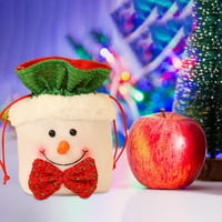 Božićne djece bombonske torbe torbica pamuk Santa Claus Snowmen Xmas poklon torba Dječja torba Kontejner
