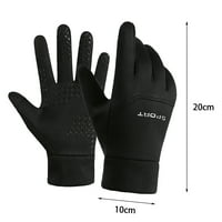 Puawkoer jesen i zimski muški hladni otporni i ne kliznite crne rukavice rukavice rukavice za žene hladno