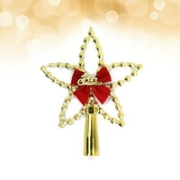 Star Topper Božićno ukrašavanje stabla Treetop Bowknot Star Ornament