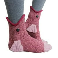 Jaspee Sock pletene krokodile čarape Četiri stila pletena slatka besplatna veličina Unise kreativno