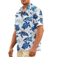Havajske košulje i školjke Kratki rukav ljetni plažni casual gumb-down aloha majica djeca za odrasle