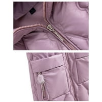 Ženski kaputi Trendy Solid Boja iz dugih punih zip izoliranih prsluka