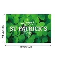 Stpatrick's Day pozadina Flag Festival Party Dekoracija za zabavu Irska klaonica Tema Banner 90 * 35.4