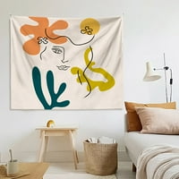 Tapiserija, sim-pletena dekorativna tkanina umjetnost slikarska zidna pozadina za pranje, spavaća soba,