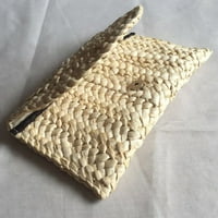 Vintage Boho Ženska pletenica kvačila Ljetna torba za plažu od slame pletena