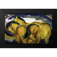 Marc, Franz Black Moderni uokvireni muzej umjetnički ispis pod nazivom - mali žuti konji