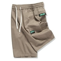Muške kratke hlače Multi bager radovi Ljeto pamučno posteljina labave casual pantalone Capris muns donje