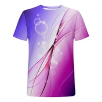 Odeerbi Ljetne grafičke majice za muškarce Casual okruglog vrata 3D bluza za ispis kratkih rukava Sportski