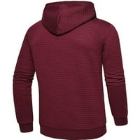 FESFESFES Fashion Casual Fleece Hoodie Dugi rukav Topla boja s kapuljačom s kapuljačom sa kapuljačom