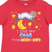 Inktastic Volim svoj Oma na Mjesec i nazad Slatka ovčja poklona mališač majica ili majica mališana