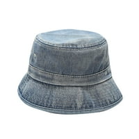 Šeširi za žene Zimske tople šešire odrasli modni čvrsti traper suncobranski ribarski šešir kašike na