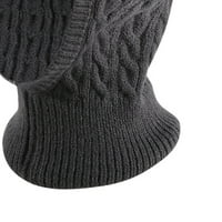 Muški zimski kaputinski šešir zimskih kape za muškarce Žene Mekano toplim pletenim špet Skijalište ovratnik