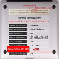 Kaishek zaštitni futrov tvrdi pokrivač kompatibilan - rel. MacBook Pro 16 sa ID-om dodirom Tip C model: