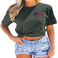 Majice za kabreze za žene Dan nezavisnosti T-majica Crew vrat ljetni vrhovi kratkih rukava TEE COMFY