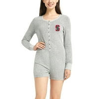 Ženski pojmovi Sport Grey Stanford kardinalni luk džemper ROMper