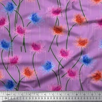 Soimoi Pink Georgettte viskoza Tkanina umjetnička cvjetna dekorska tkanina tiskana BTY Wide