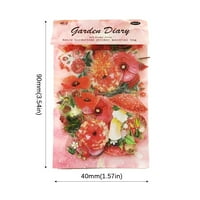 Stilovi torba Vintage Botaničke naljepnice Estetski cvjetovi Ručni račun Materijal Dekorativne pribor