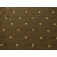 Zlatna smeđa polka točkica ukrašavanje tkanine, tkanina od dvorišta