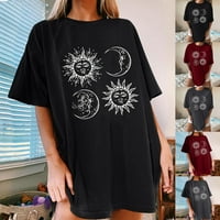 Grafičke majice za žene Vintage Graphic Tee za Ženske ljetne majice Halloween Halloween Crewneck vrhovi