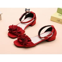 Ymiytan Girls Slatka haljina Sandal Ljeto Udobnost Chunky Princess cipela Kids Wedding Fashion Open