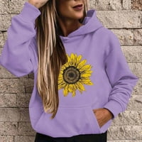 Hoodies za žene duksev duksev za dugih rukava ženske casual modne s dugim rukavima s duksevima dukserice