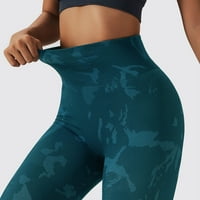 Yoga hlače Žene Ženske teške joge hlače Kamuflaža breskva dizanje fitness hlače brzo suho trčanje tajice