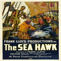 The Sea Hawk poster ART 1924. Movie Poster Masterprint