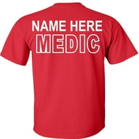 Fair Game Custom Medic Majica Hitna medicina Personalizirani grafički tee-crveni-3x