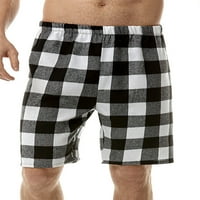HAITE MAN plaže kratke hlače visoke struk Ljetne kratke hlače karirane dno za odmor Mini pantalone Odmor