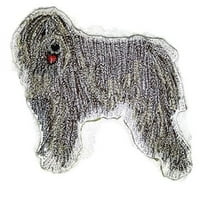 Prilagođeni pseći portreti [Komondor] Vezerovo željezo na šivaju zakrpu [4,5 4.2 ]