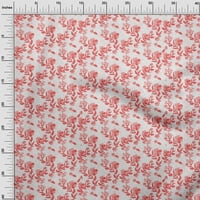 Onuone pamučne svilene crvene tkanine Cvjetni obrtni projekti Dekor tkanina tiskano od dvorišta široko