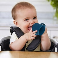 Silikonska kupa za bebe, silikonska čaša za trening s drškom, dječja ručica protiv klizanja, pogodna