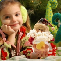 Labakihah Božićni bombon Dječji poklon Santa Snowman Ornament Skladištenje Bo bistrine Novelty Cookie