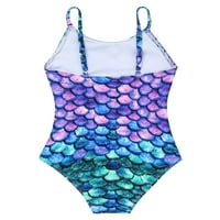 Djevojke Mermaid ispisuje jedno kupaće kostim kupaćih kupaćih kupaćih kupaćih kupačnih kupaca