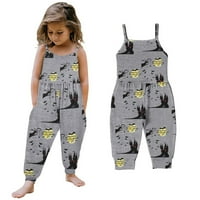 Dječja odjeća Djevojka Toddler Baby Girl Prints Tumpsin pumpe bez rukava Romper Outfit hlače odjeću
