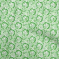 Onuone pamučne svilene zelene tkanine apstrakte DIY odjeća za preciziranje tkanine za ispis tkanina