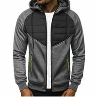 Hoodies za žene plus veličine Grafički muškarci novi modni casual patchwork vitka dukserica za blubu