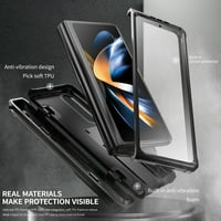 Čvrsta futrola za telefon Samsung Galaxy Z Fold ugrađeni zaštitnik zaslona Skriveni kickstand olovka