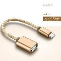 Metal USB C 3. Tip C muški do USB ženski OTG podaci sinkronizirani pričvrsni adapter kabel