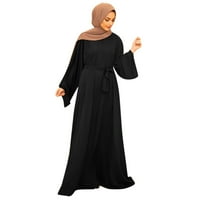 Haljine za žene Party Solid Flare rukava Abaya Elegant Arap Kaftan dugih rukava Čvrsta haljina Žene