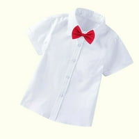 Honeeladyy Boys 'majice dolje majice, dječaci za dijete Modna bluza s kratkim rukavima Škola košulje