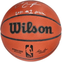 Cade Cunningham Detroit Pistons autografirana Wilson autentična serija u zatvorenom vanjsku košarku