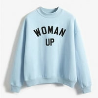 Vedolay Womens Crewneck duksevi za duks za žene prevelizirani Crewneck Dukseri pulover s dugim rukavima