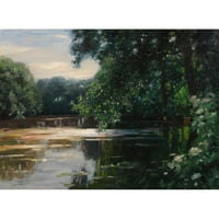 Alexander Koester Black Ornate Wood Framed Double Matted Museum Art Print Naslijed: Pond, Viktreng